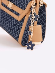 River Island Blue Denim Mini Tote Cross-Body Bag - Image 4 of 5