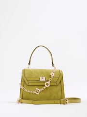 River Island Green Suedette Mini Tote Cross-Body Bag - Image 2 of 5