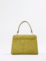River Island Green Suedette Mini Tote Cross-Body Bag - Image 3 of 5