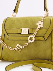 River Island Green Suedette Mini Tote Cross-Body Bag - Image 4 of 5