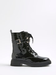 River Island Lace-Up Chunky Boots - Imagem 2 de 6