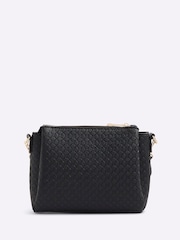 River Island Black Pocket Front Triple Compartment Cross-Body Bag - Image 3 of 6