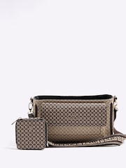 River Island Brown Utility Pochette Cross-Body Bag - Image 1 of 6