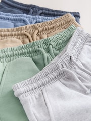 Sage Green Blue And Grey Jersey Shorts 3 Pack (3mths-7yrs) - Image 9 of 9