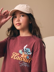 Chocolate Brown Lilo & Stitch License T-Shirt and Cycle Shorts Set (3-16yrs) - Image 4 of 10