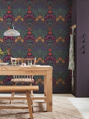 William Morris At Home Dewberry Garden A4 Wallpaper Sample - Image 1 of 5