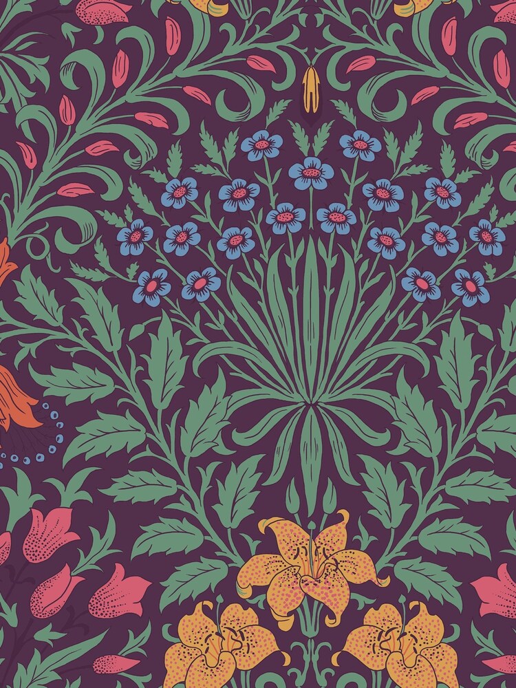 William Morris At Home Dewberry Garden A4 Wallpaper Sample - Image 2 of 5