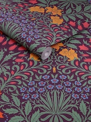 William Morris At Home Dewberry Garden A4 Wallpaper Sample - Image 3 of 5