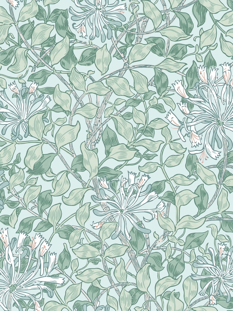William Morris At Home Breeze Honeysuckle 10M Wallpaper - Image 2 of 4
