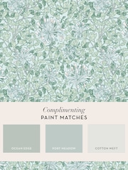 William Morris At Home Breeze Honeysuckle 10M Wallpaper - Image 4 of 4