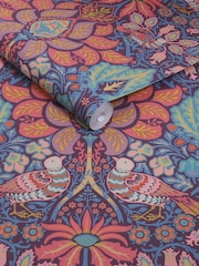 William Morris At Home Carnival Dove and Rose 10M Wallpaper - Image 3 of 5