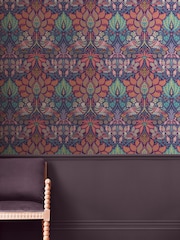 William Morris At Home Carnival Dove and Rose 10M Wallpaper - Image 5 of 5
