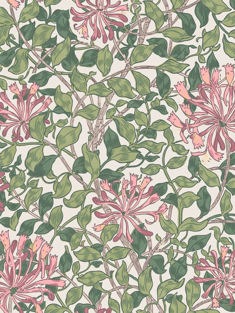 William Morris At Home Blossom Honeysuckle 10M Wallpaper - Image 2 of 4