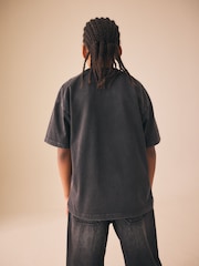 Gri antracit prespălat - Tricou Minecraft (3-16ani) - Imaginea 3 din 4