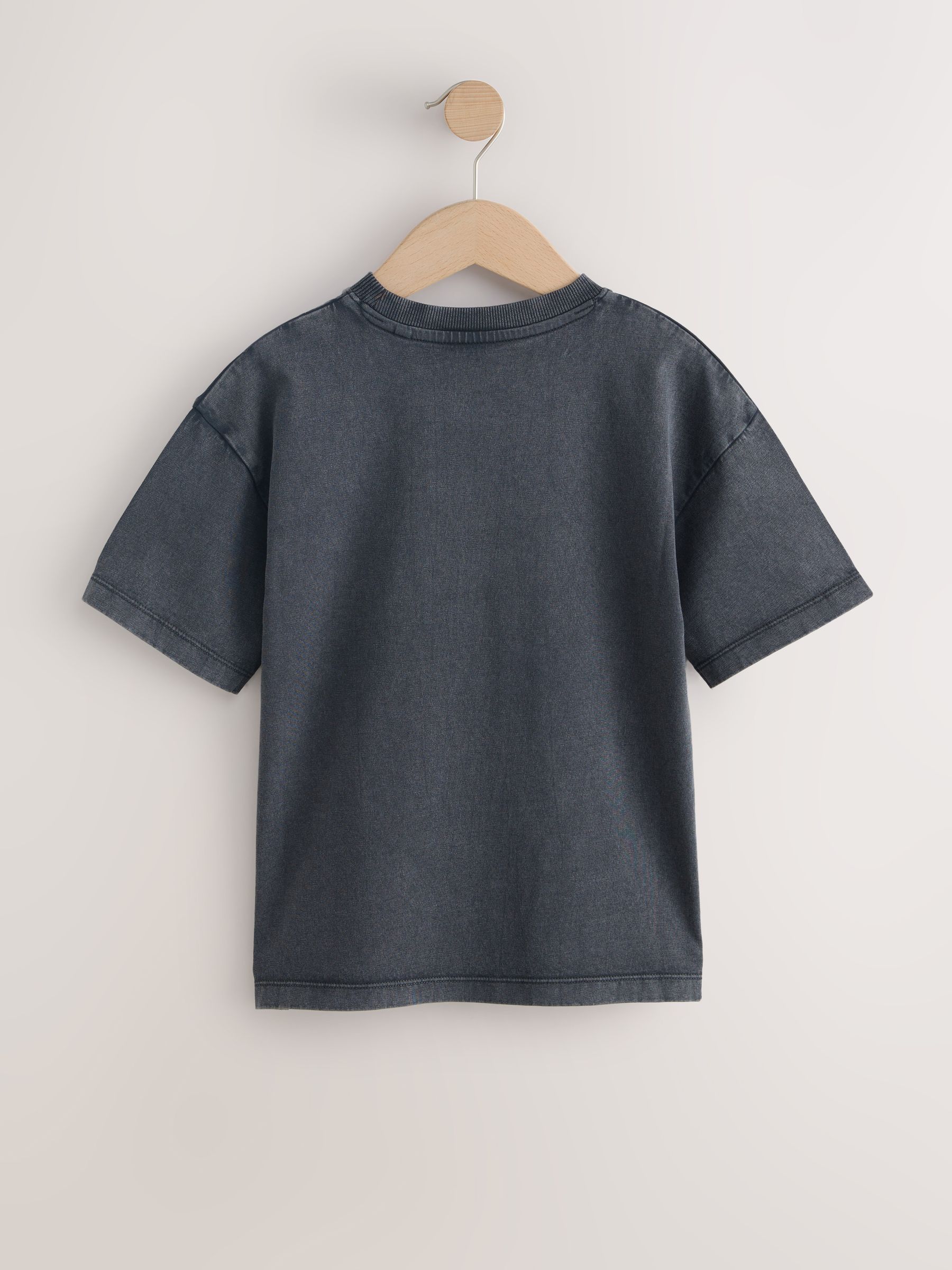 Buy Charcoal Grey Washed Single Minecraft T-Shirt (3-16yrs) from