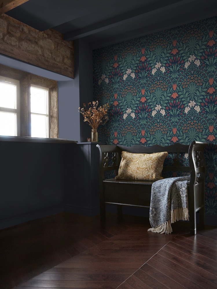 William Morris At Home Moonlight Garden 10M Wallpaper - Image 1 of 4