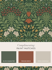 William Morris At Home Moss Green Garden 10M Wallpaper - Image 4 of 4