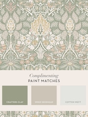 William Morris At Home Spring Garden Dove and Rose 10M Wallpaper - Image 4 of 4