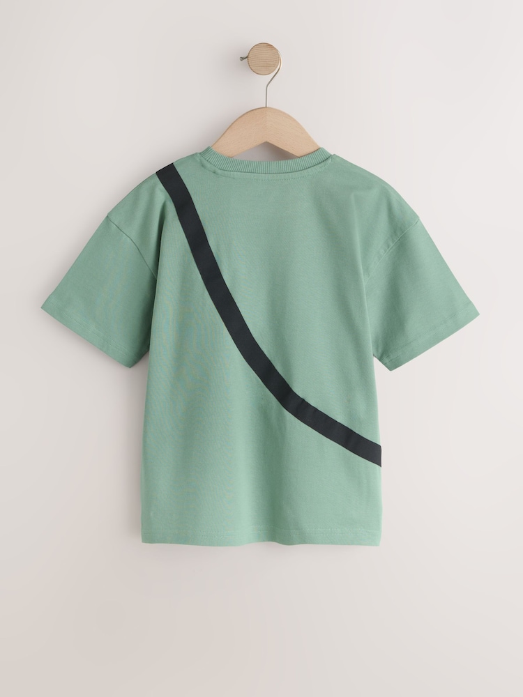 Sage Green Minecraft Bag T-Shirt (3-16yrs) - Image 2 of 4
