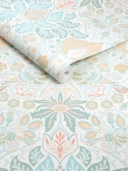 William Morris At Home Haze Dove and Rose 10M Wallpaper - Image 3 of 5