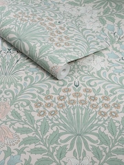 William Morris At Home Cottage Blue Garden 10M Wallpaper - Image 3 of 4
