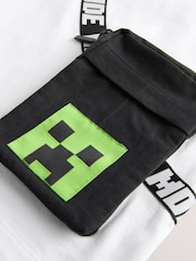 白／黑 - Minecraft Bag T-Shirt and Shorts Set (3-16yrs) - 圖片 5，共 5