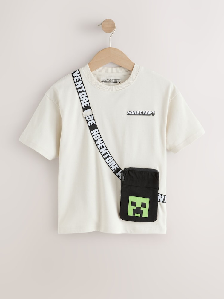 Stone Minecraft Bag T-Shirt (3-16yrs) - Image 1 of 4