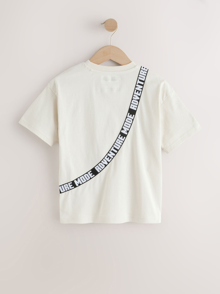 Stone Minecraft Bag T-Shirt (3-16yrs) - Image 2 of 4