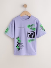 ការដាក់ពណ៌ស្វាយ - អាវយឺត Minecraft 2 កញ្ចប់ (3-16ឆ្នាំ) - រូបភាព 5 នៃ 8