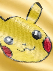 Yellow Sequin Pokémon Short Sleeve T-Shirt (3-16yrs) - Image 3 of 4