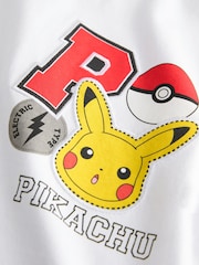 White Varsity Pokémon Short Sleeve T-Shirt (3-16yrs) - Image 3 of 5