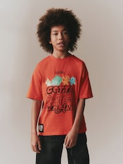 Red Back Print Pokémon Short Sleeve T-Shirt (3-16yrs) - Image 1 of 4