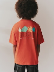 Red Back Print Pokémon Short Sleeve T-Shirt (3-16yrs) - Image 2 of 4