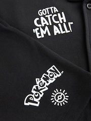 Black Pokemon Top and Shorts Set (4-14yrs) - Image 4 of 5