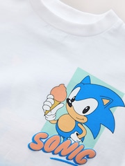 White/Blue Dip Dye Sonic T-Shirt (3-16yrs) - Image 4 of 4