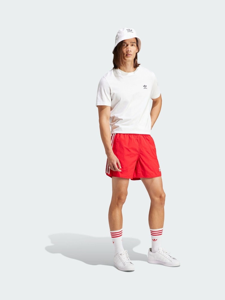 adidas Originals Red Adicolor Classics Sprinter Shorts - Image 1 of 5