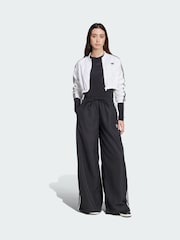 adidas Originals Black Adicolor Firebird Oversized Tracksuit Bottoms - Image 1 of 5