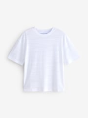 White Short Sleeve Round Neck T-Shirt - Image 1 of 1