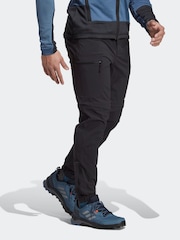 adidas Terrex Black Utilitas Hiking Zip Off Tracksuit Bottoms - Image 1 of 7