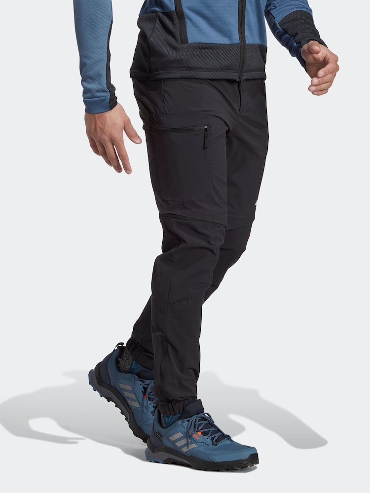 adidas Terrex Black Utilitas Hiking Zip Off Tracksuit Bottoms - Image 1 of 7