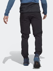 adidas Terrex Black Utilitas Hiking Zip Off Tracksuit Bottoms - Image 2 of 7