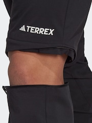 adidas Terrex Black Utilitas Hiking Zip Off Tracksuit Bottoms - Image 4 of 7