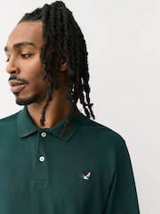 Green Duck Regular Fit Long-Sleeve Pique Polo Shirt - Image 4 of 7
