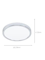 Eglo Chrome Fueva 6 LED Ceiling Light 27cm - Image 3 of 4