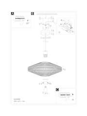 Eglo Black Midsumer Timeless Fabric Pendant Light - Image 6 of 6
