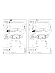 Eglo White Pasteri Fabric Ceiling Light - Image 4 of 4