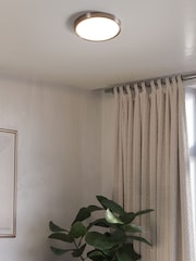 Eglo Satin Nickel Fueva 6 Steel & Plastic LED CCT Ceiling Light - Image 1 of 4