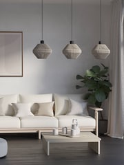 Eglo Black Midsumer Timeless Fabric Three Light Pendant - Image 2 of 4