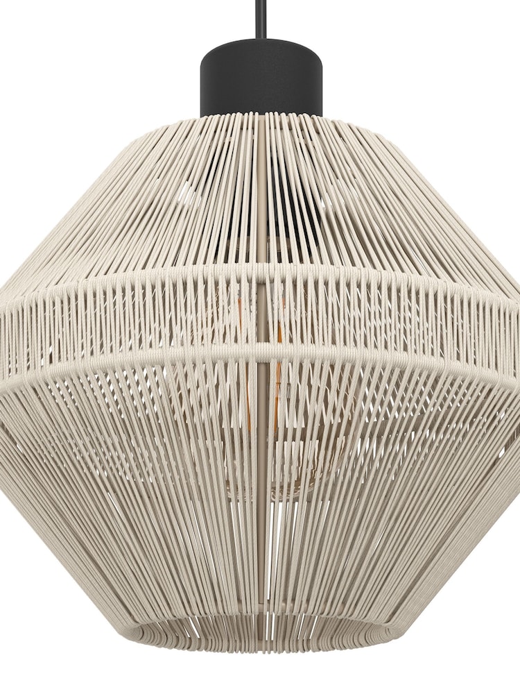 Eglo Black Midsumer Timeless Fabric Three Light Pendant - Image 6 of 6