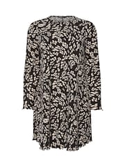 Yours Curve Black Printed Ribbed Tunic - Image 5 of 5